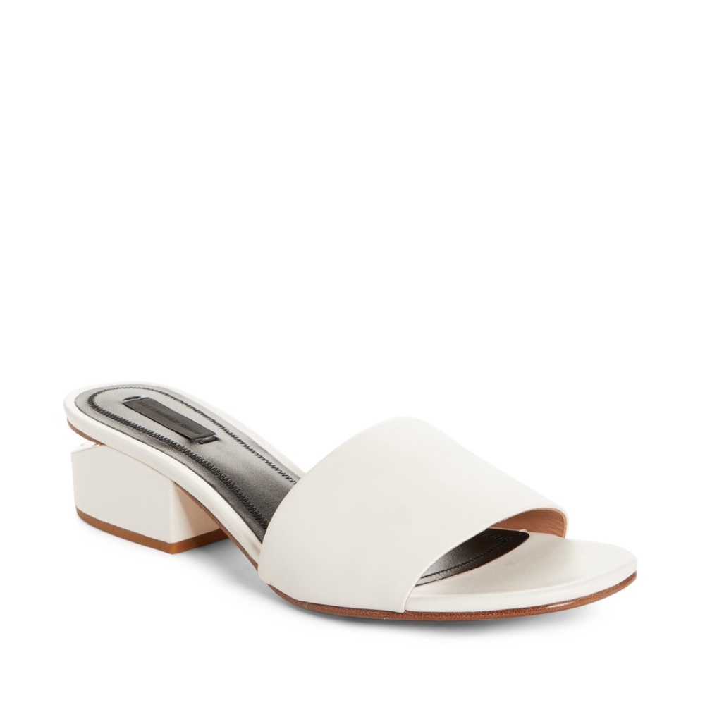 ALEXANDER WANG Lou Slide Sandal In Milk